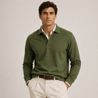 Heritage Long Sleeve Polo Timeless Refined Style - Secranzo