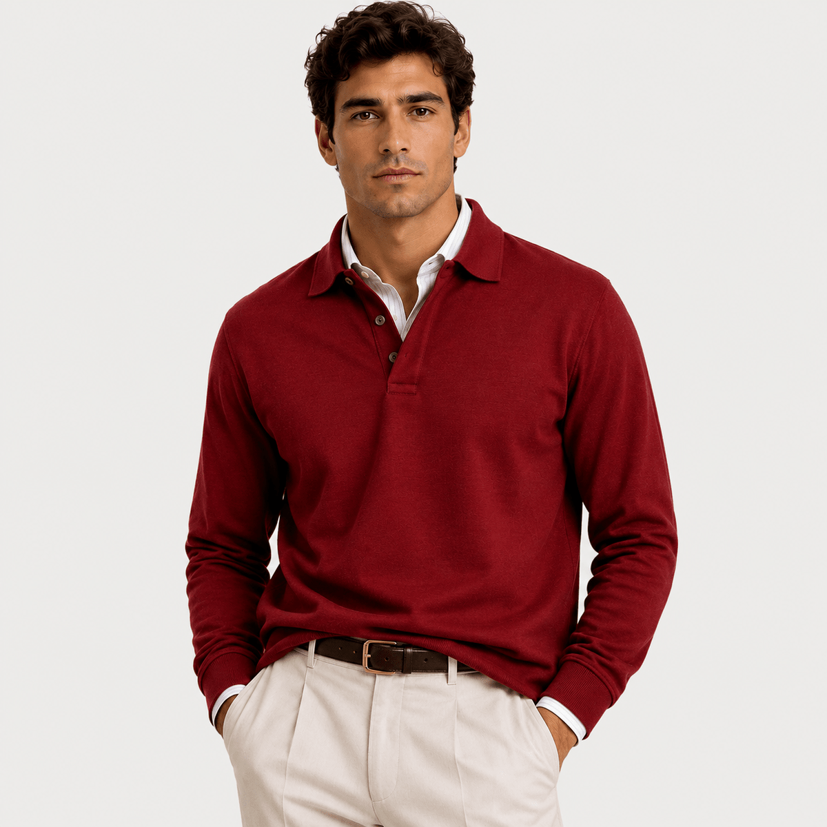 Heritage Long Sleeve Polo Timeless Refined Style - Secranzo