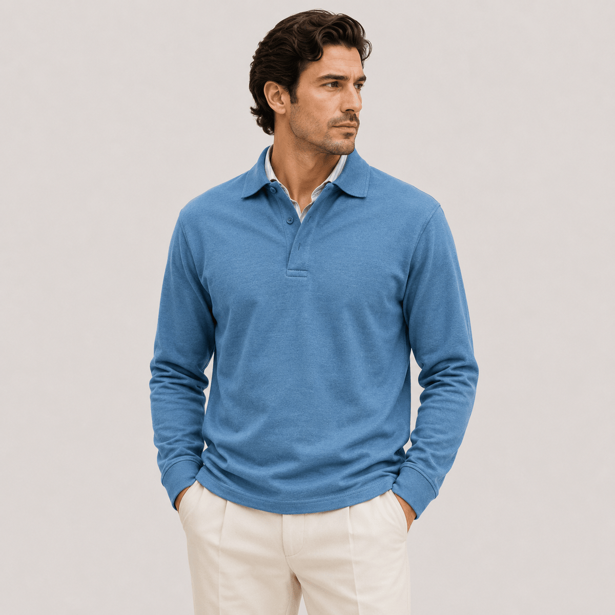 Heritage Long Sleeve Polo Timeless Refined Style - Secranzo