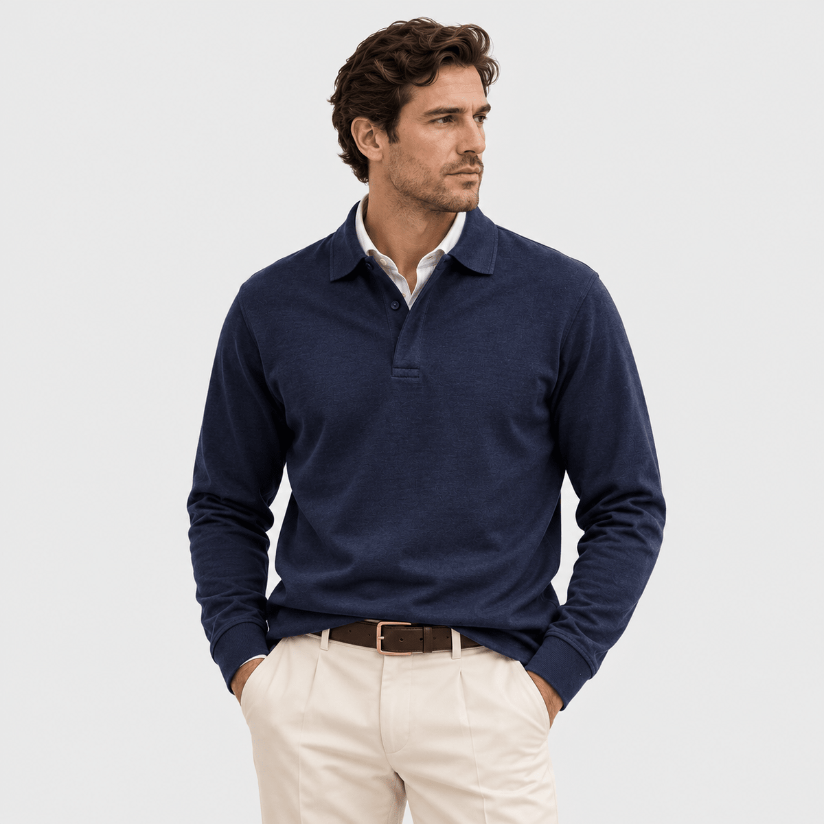 Heritage Long Sleeve Polo Timeless Refined Style - Secranzo