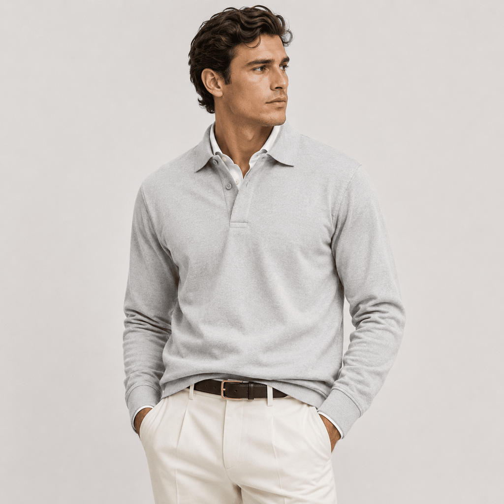 Heritage Long Sleeve Polo Timeless Refined Style - Secranzo