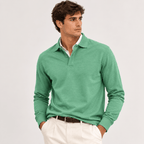 Heritage Long Sleeve Polo Timeless Refined Style - Secranzo