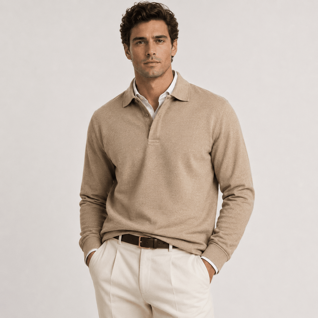 Heritage Long Sleeve Polo Timeless Refined Style - Secranzo