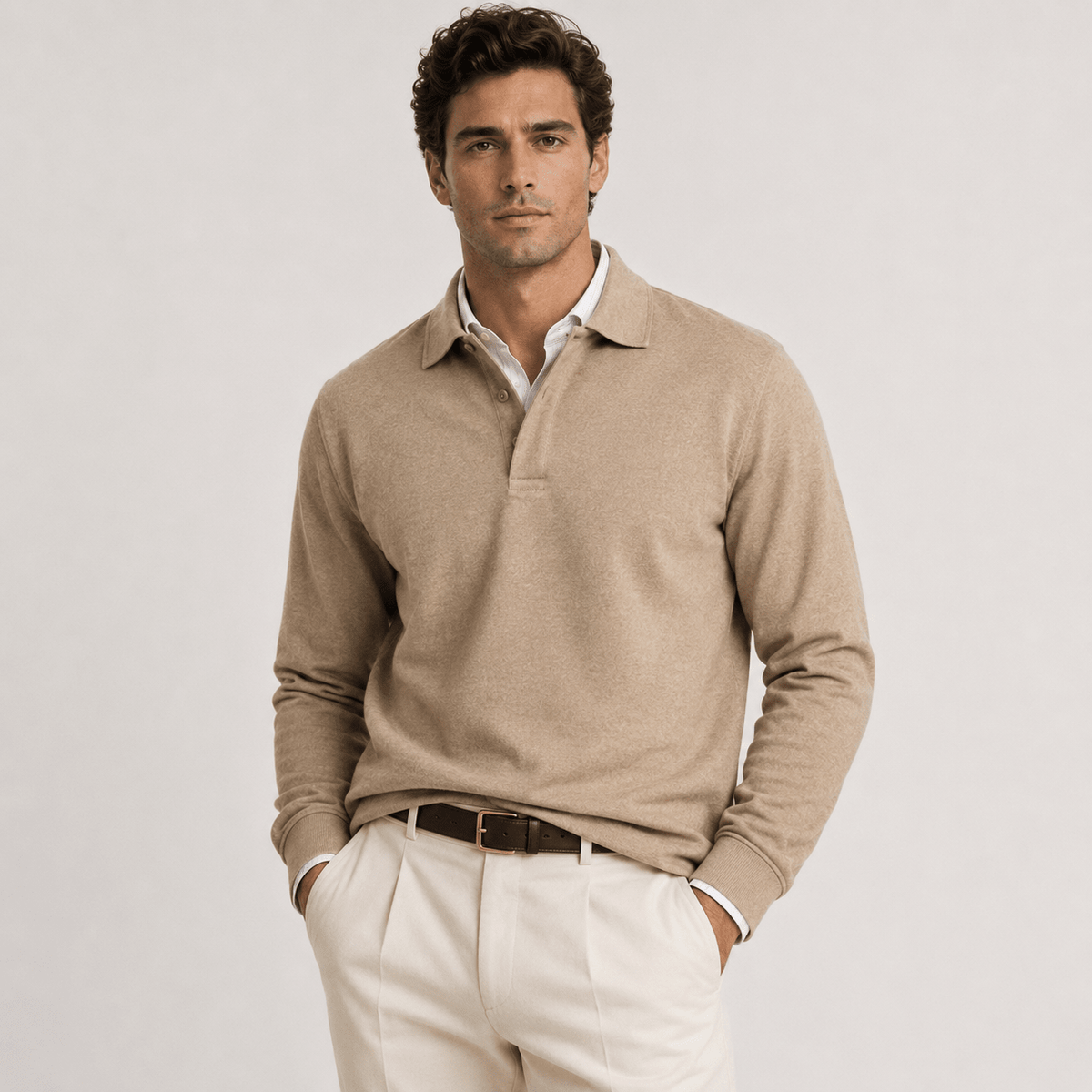 Heritage Long Sleeve Polo Timeless Refined Style - Secranzo
