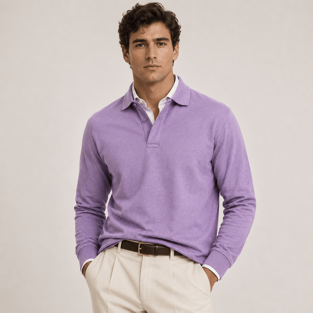 Heritage Long Sleeve Polo Timeless Refined Style - Secranzo