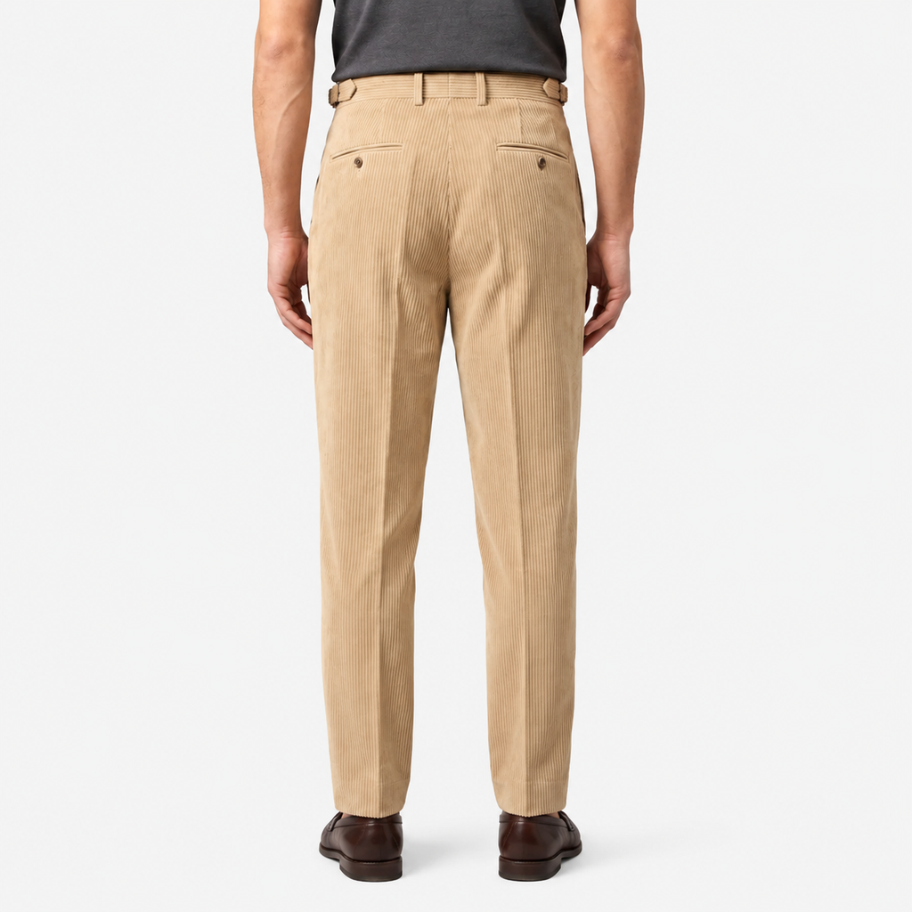 Pleated Corduroy Trousers