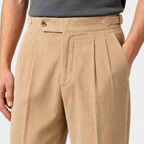 Pleated Corduroy Trousers