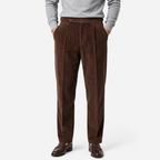Pleated Corduroy Trousers