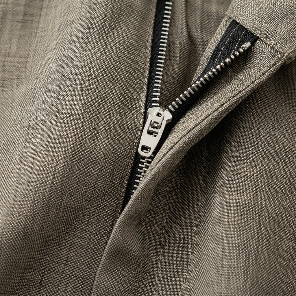 Wide-Leg Pleated Trousers
