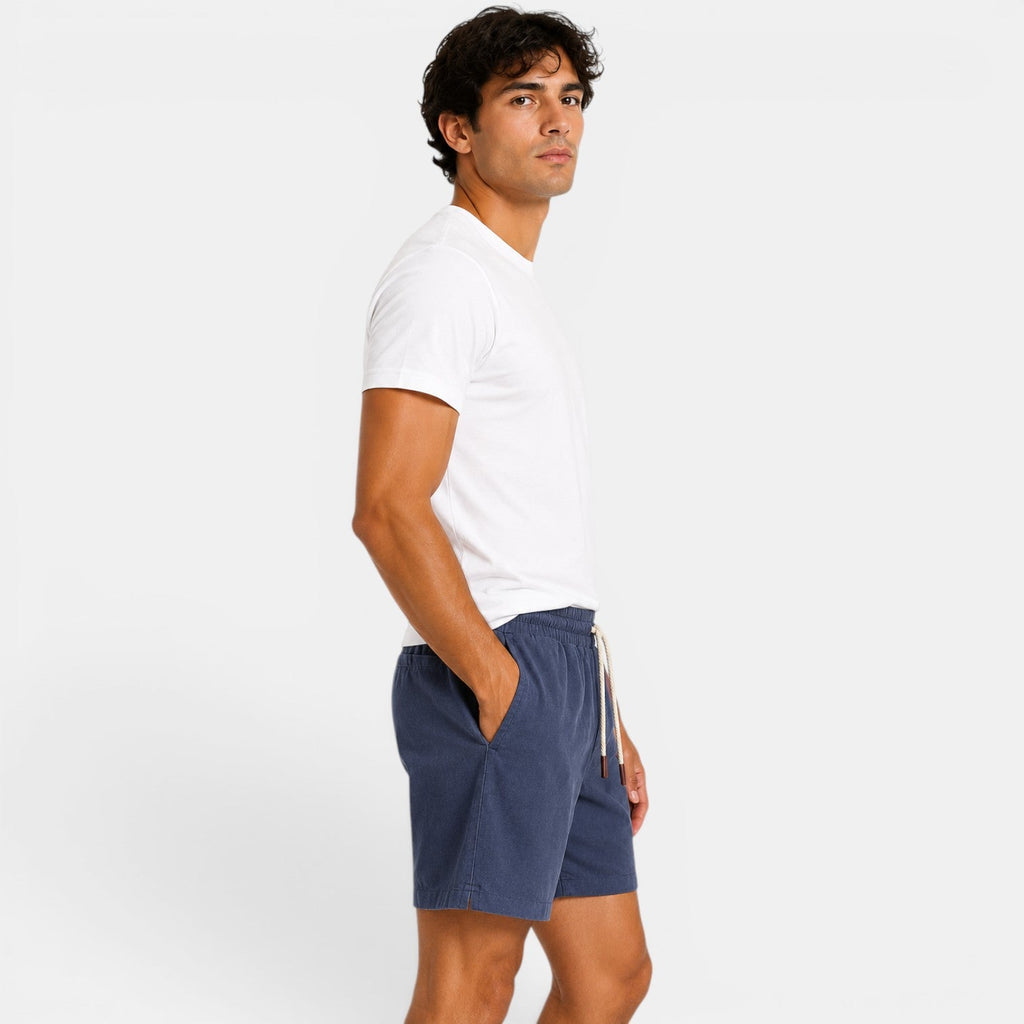 Drawstring Linen Shorts