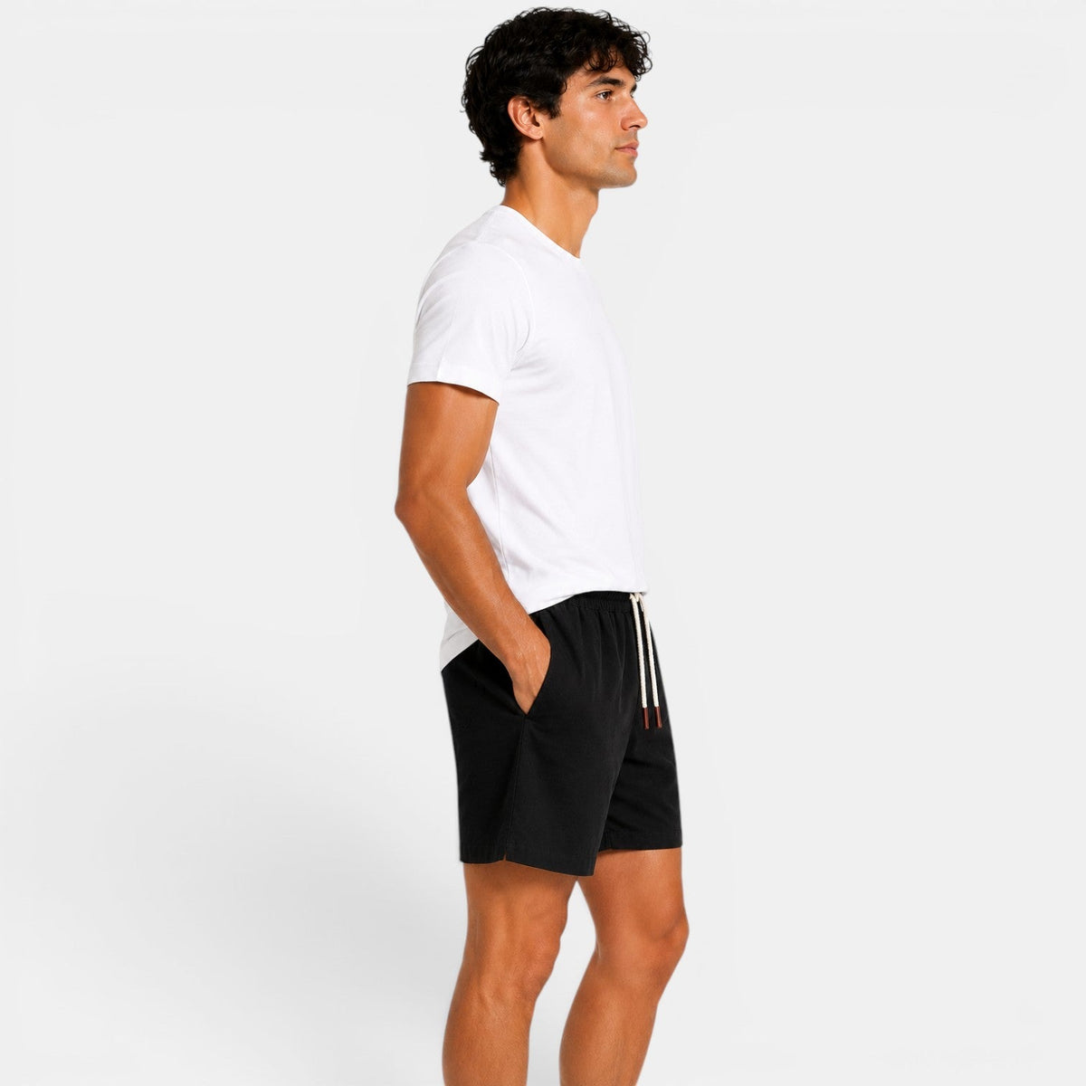 Drawstring Linen Shorts