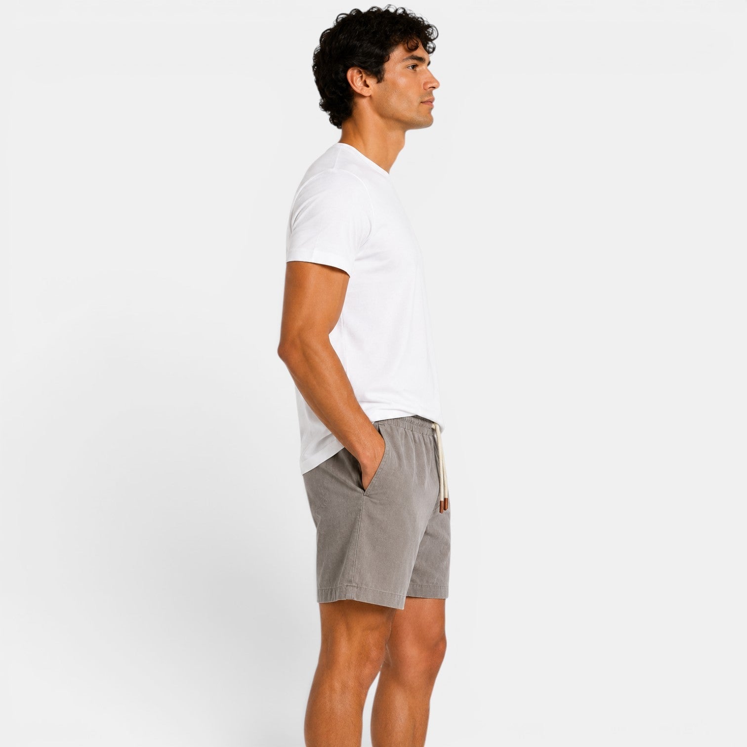 Drawstring Linen Shorts