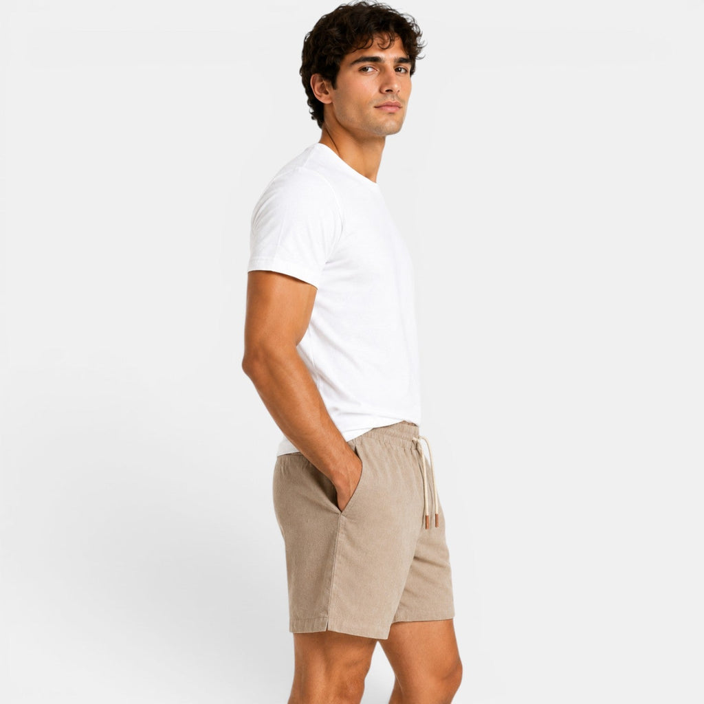 Drawstring Linen Shorts