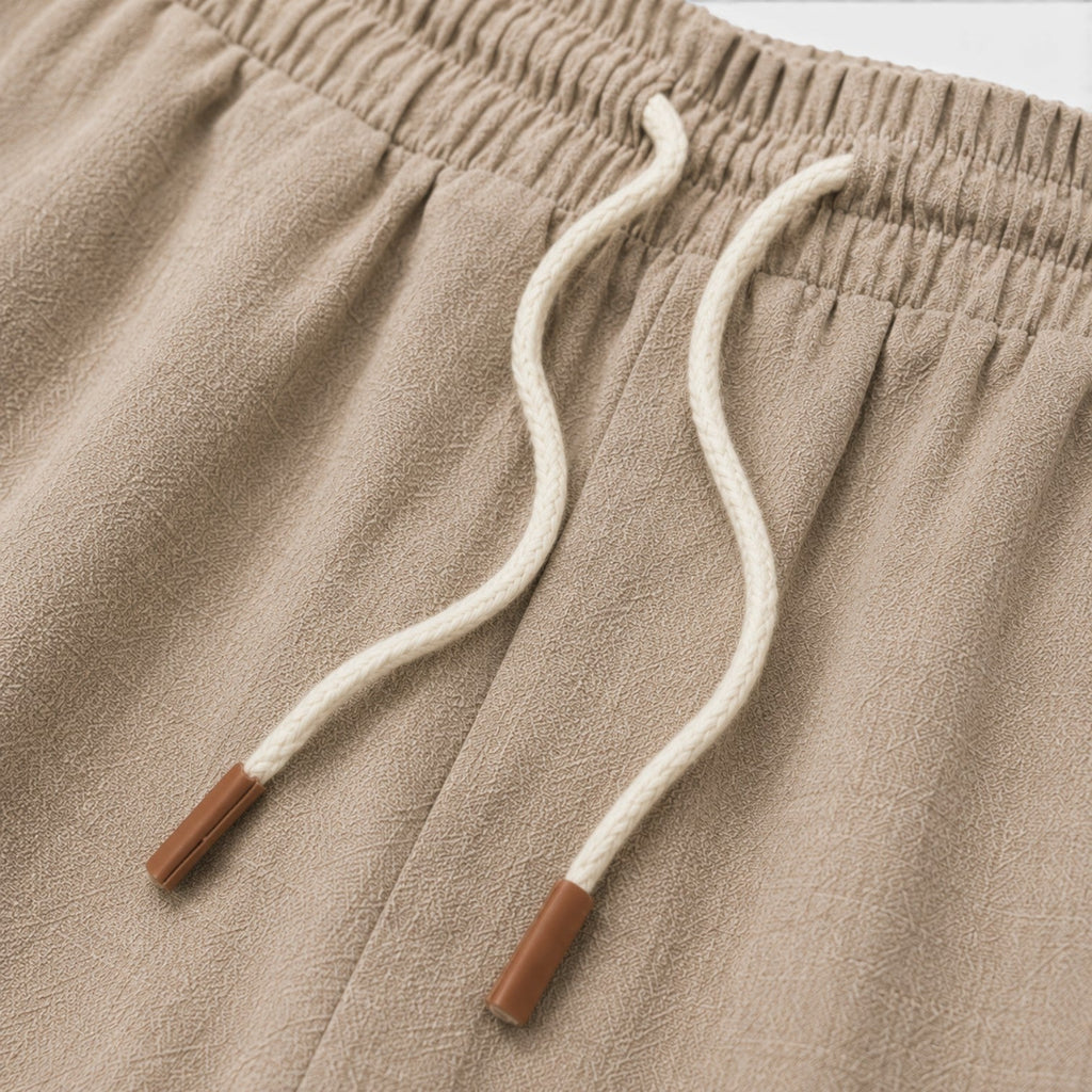Drawstring Linen Shorts