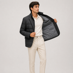 Quilted Puffer Blazer