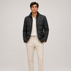Quilted Puffer Blazer