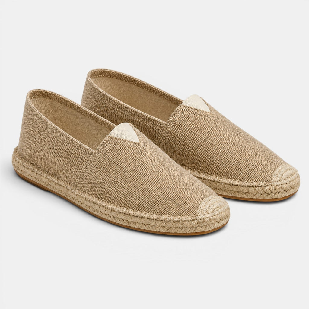 Linen Espadrille Slip-Ons