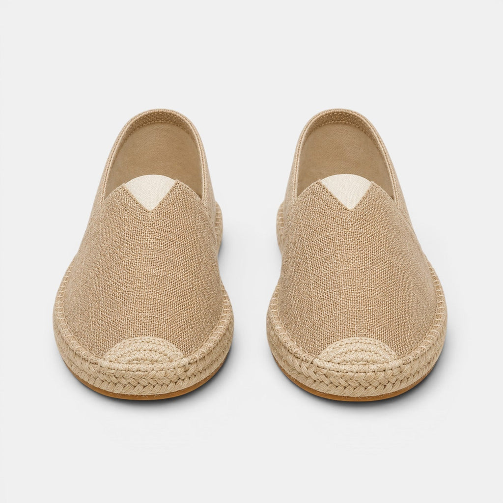 Linen Espadrille Slip-Ons