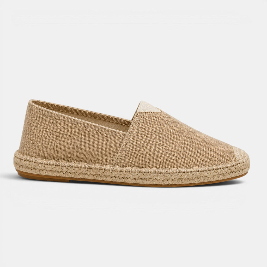 Linen Espadrille Slip-Ons