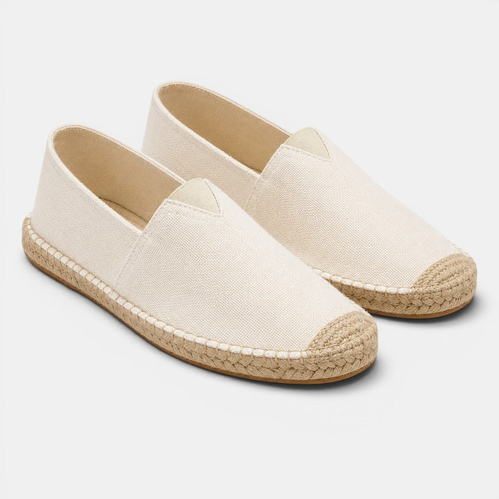 Linen Espadrille Slip-Ons
