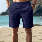 Relaxed Cotton Beach Shorts