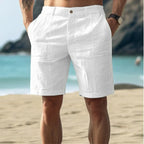 Relaxed Cotton Beach Shorts