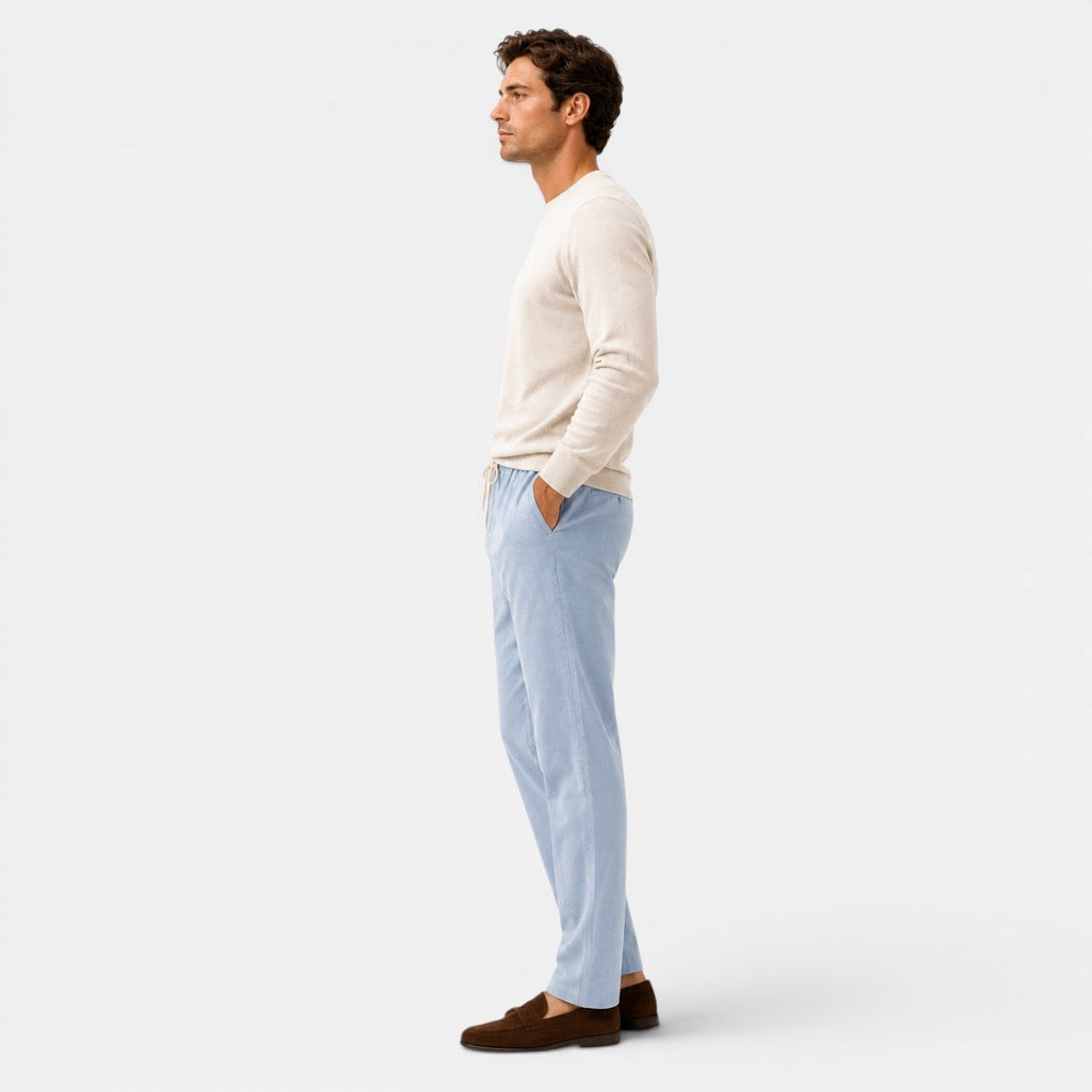 Cotton Drawstring Trousers