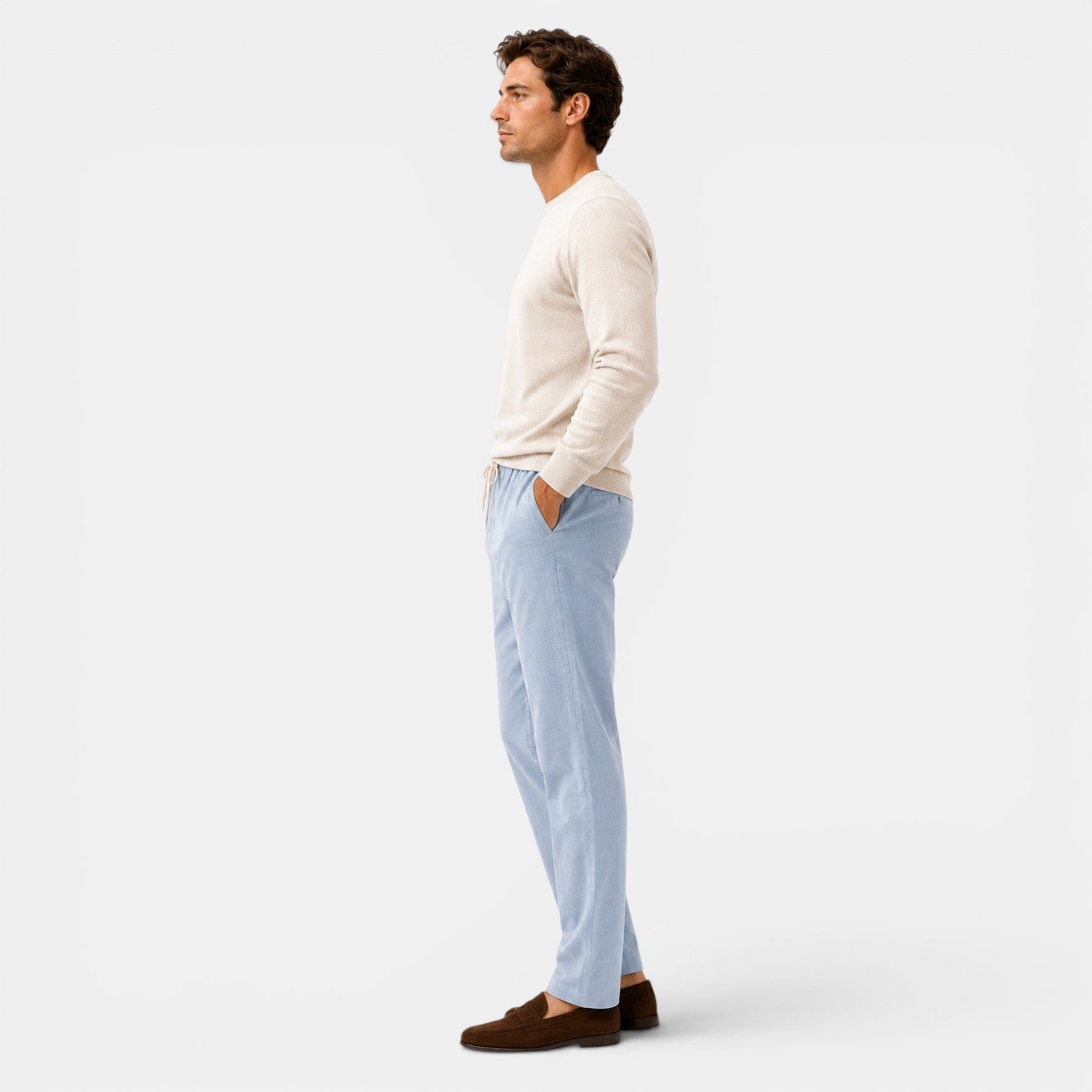 Cotton Drawstring Trousers