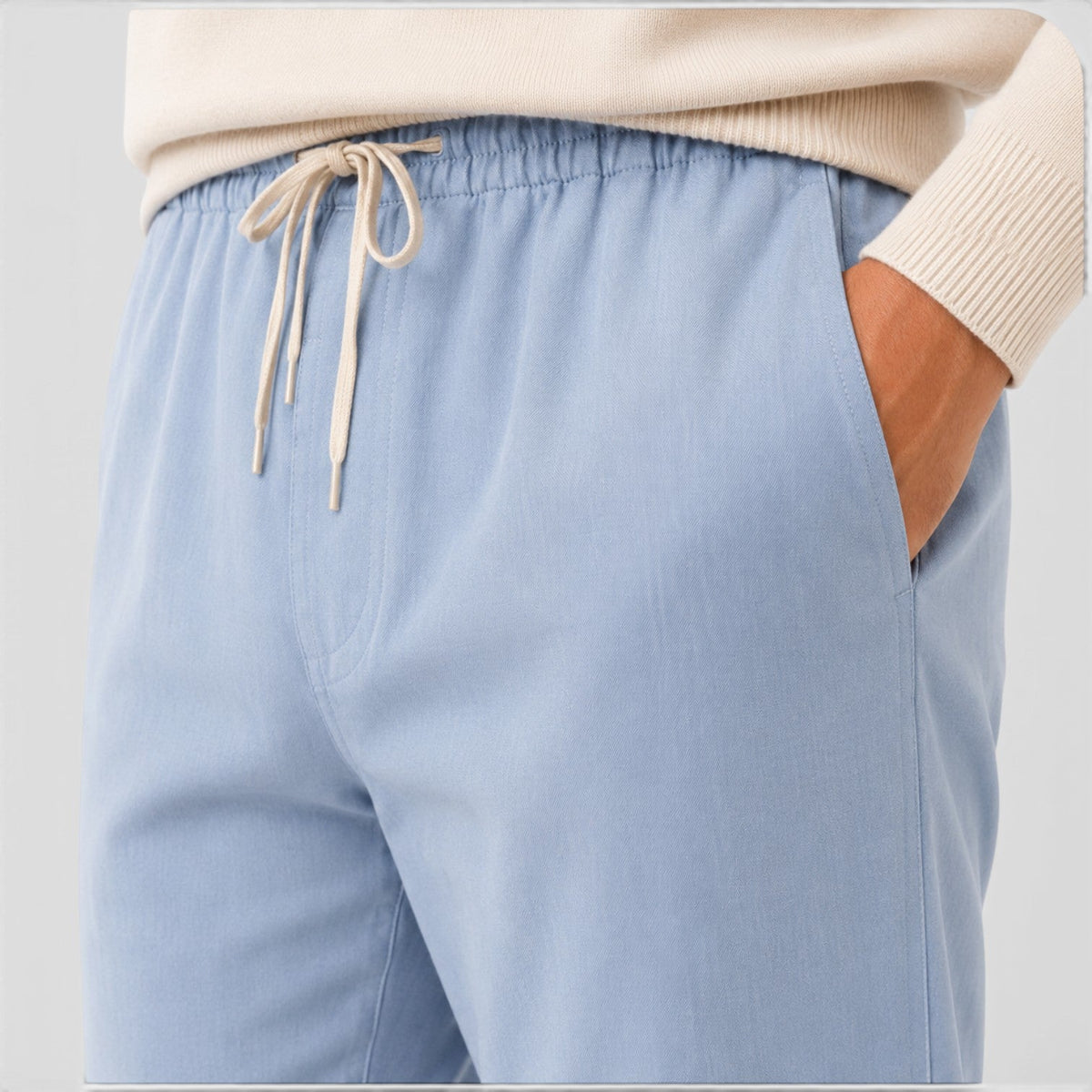 Cotton Drawstring Trousers