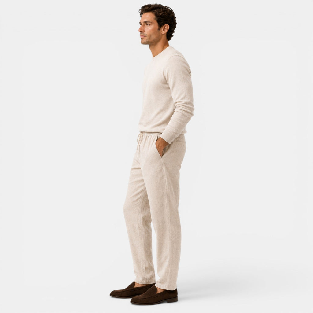 Cotton Drawstring Trousers