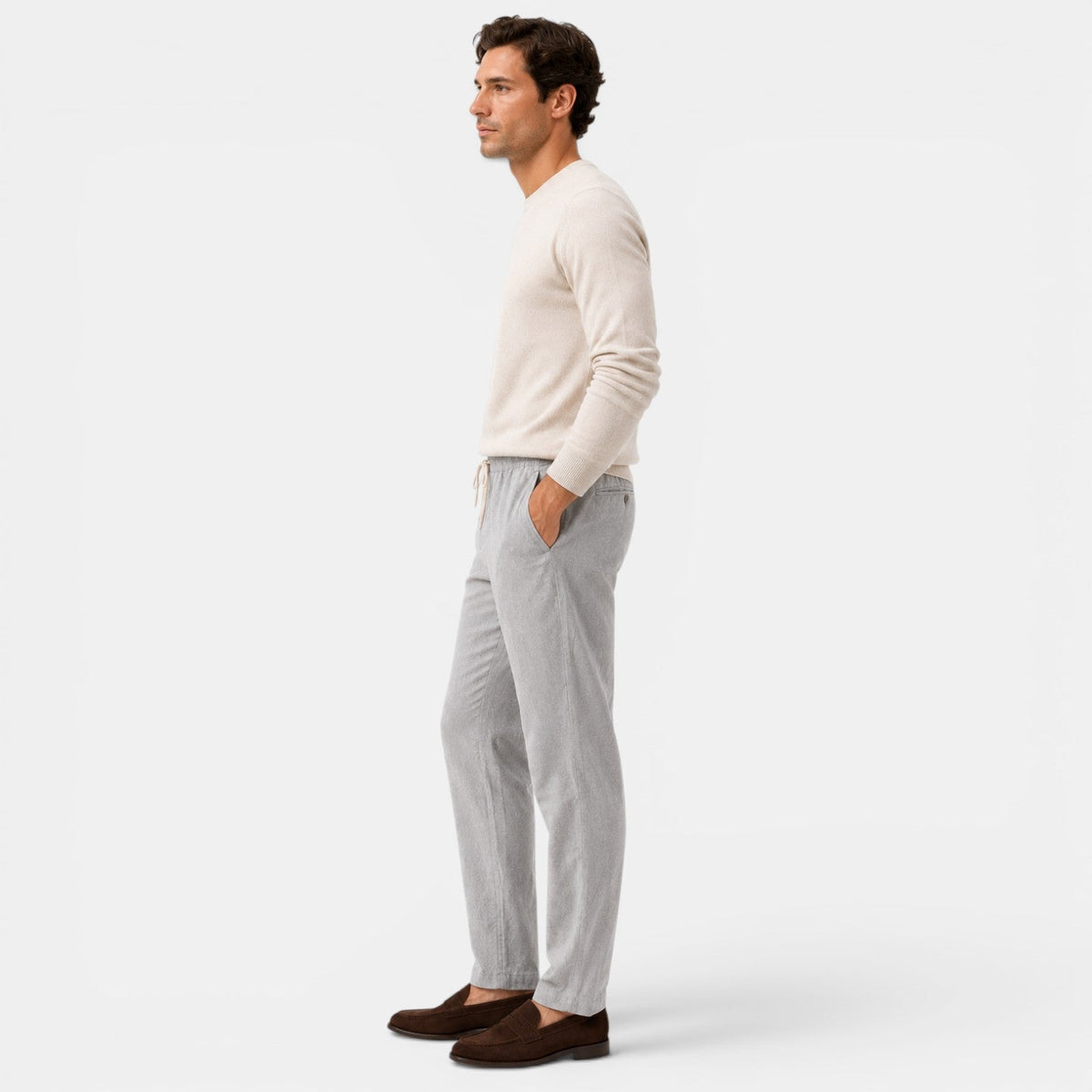 Cotton Drawstring Trousers