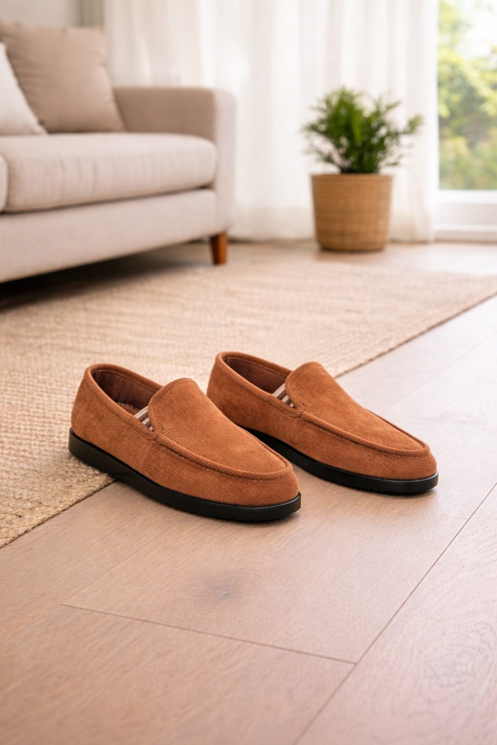 Knit Slip-On Loafer Sneakers