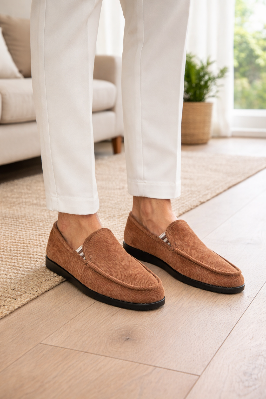 Knit Slip-On Loafer Sneakers
