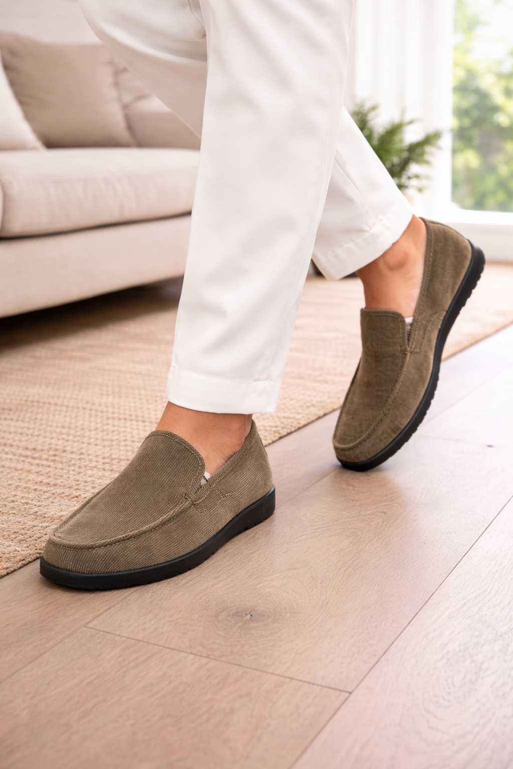 Knit Slip-On Loafer Sneakers