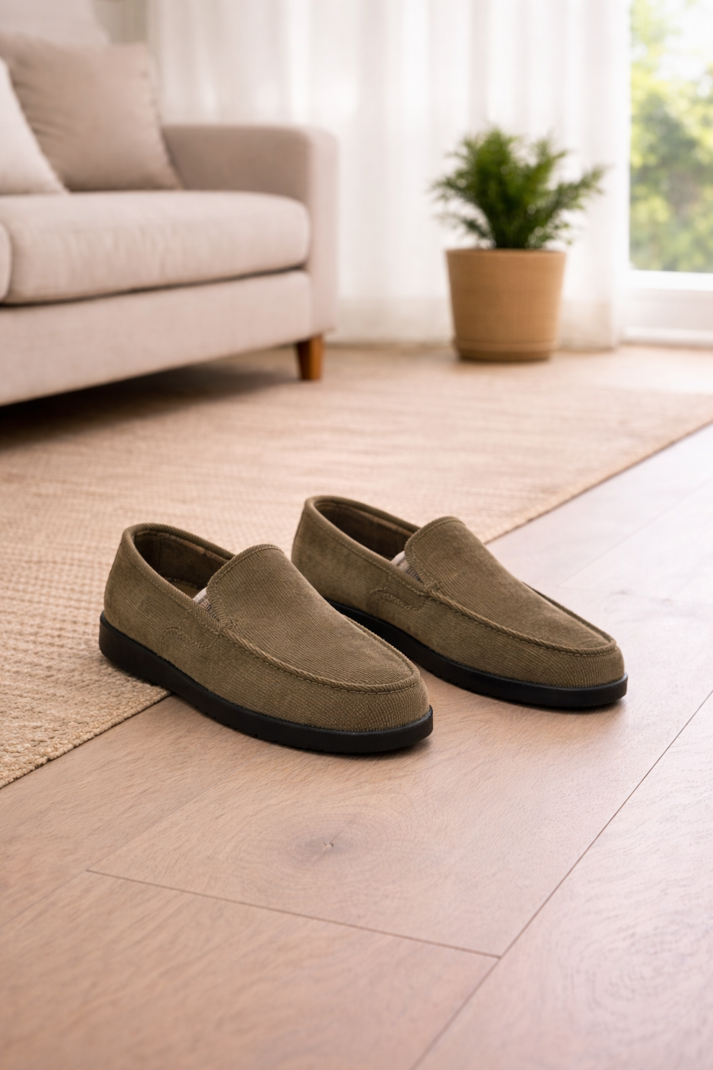 Knit Slip-On Loafer Sneakers