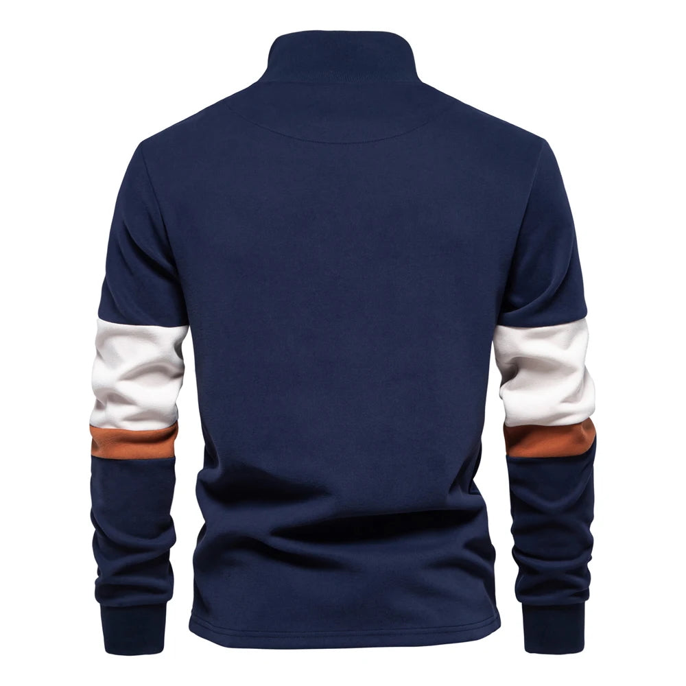 Quarter-Zip Cotton Sweater