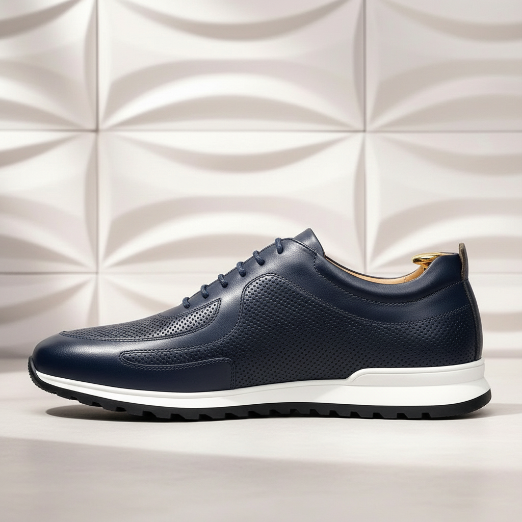 Full-Grain Leather Comfort Sneakers