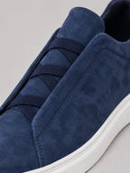 Suede Slip-On Sneakers – Men's Laceless Low-Top Shoes - Secranzo