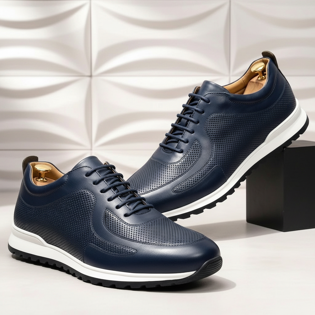 Full-Grain Leather Comfort Sneakers