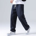 Checkered Relaxed Fit Sweatpants