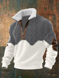 Fleece Stand-Collar Sweater