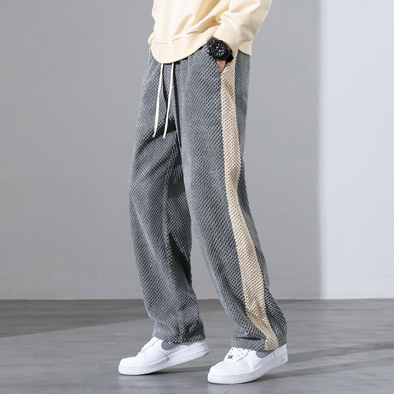 Waffle Corduroy Side Stripe Joggers