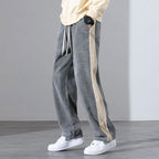 Waffle Corduroy Side Stripe Joggers