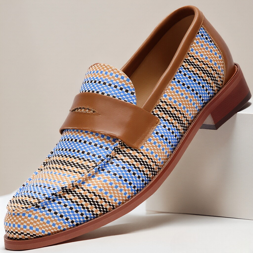Woven Leather Summer Loafer