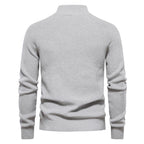 Cotton-Blend Crew Neck Sweater