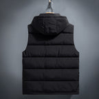 Hooded Quilted Vest with Zip Pockets