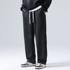 Checkered Relaxed Fit Sweatpants