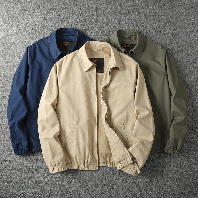 Lightweight Cotton Zip Jacket