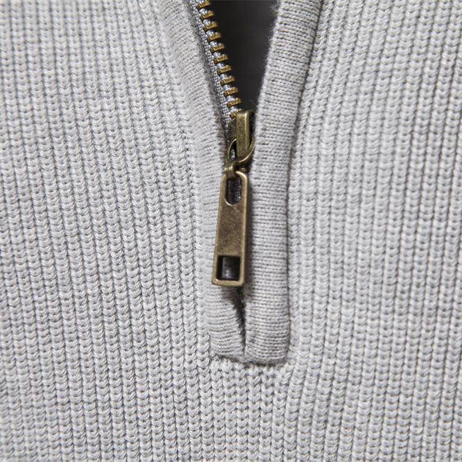 Cotton-Blend Crew Neck Sweater