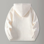 Hooded Textured Knit Cardigan